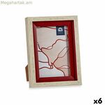 Լուսանկարի շրջանակ՝ նվերների դեկոր, շագանակագույն, կարմիր, փայտ, բյուրեղապակյա, պլաստիկ (6 հատ)