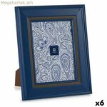 Լուսանկարի շրջանակ՝ նվերների դեկոր կապույտ բյուրեղապակյա պլաստիկից (6 հատ)