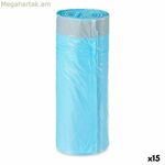 Կապույտ պոլիէթիլենային աղբի տոպրակներ 30 լիտր 15 միավոր