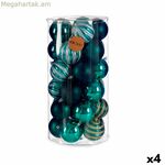 Սուրբ Ծննդյան գնդիկների հավաքածու Krist+ կապույտ PVC (4 հատ)