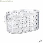 Լոգարանի կազմակերպիչ Caddy Berilo թափանցիկ PVC պոլիստիրոլից 15,8 x 8,5 x 8 սմ (12 հատ)