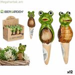 Դեկորատիվ այգու ֆիգուր՝ Ibergarden շագանակագույն կանաչ կերամիկական, 4,5 x 16,5 x 4,5 սմ (12 հատ)