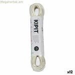 Լվացքի պարան Kipit սպիտակ PVC 30 մ (12 հատ)