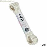 Լվացքի պարան Kipit սպիտակ PVC 10 մ 18 x 3 x 4 սմ (12 հատ)