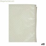 Սփռոց դեղին սպիտակ բեժ յուղաներկ ռոմբ 140 x 140 սմ (12 հատ)