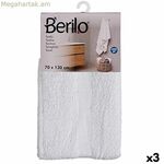 Լոգանքի սրբիչ Berilo սպիտակ 80% բամբակ 20% պոլիեսթեր 70 x 130 սմ 35 x 4 x 20 սմ 70 x 130 x 0,2 սմ (3 հատ)