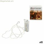 LED լամպերի ծաղկեպսակ՝ նվերի դեկոր՝ թափանցիկ 90 սմ 7,5 x 2,2 x 8,5 սմ (12 հատ)