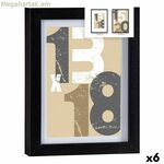 Լուսանկարի շրջանակ՝ նվերների դեկոր, սև ապակի, MDF, փայտ (6 հատ)