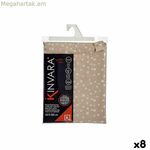 Բծերից պաշտպանող սփռոց Kinvara սպիտակ բեժ ժակարդ՝ բծերից պաշտպանող 140 x 180 սմ (8 հատ)