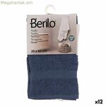Լոգանքի սրբիչ Berilo Blue 80% բամբակ 20% պոլիեսթեր 30 x 0,5 x 50 սմ 25 x 1,5 x 15 սմ (12 հատ)