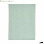 Բծակայուն սփռոց Kinvara կանաչ անանուխի բաց կանաչ բարակ կտավ Բծակայուն աստղ 140 x 180 սմ (6 հատ)