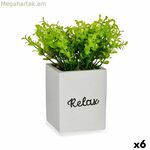 Դեկորատիվ բույս Ibergarden պլաստիկ ցեմենտե թերթիկներ փոքր 13 x 18 x 13 սմ (6 հատ)