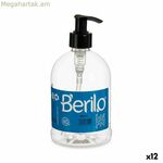 Օճառի դիսպենսեր Berilo սև թափանցիկ պլաստիկ 500 մլ 8 x 16,5 x 8 սմ (12 հատ)