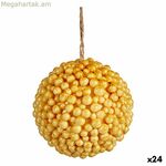 Սուրբ Ծննդյան խաղալիք Krist+ դեղին պլաստիկ (24 հատ)