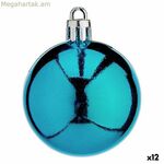 Սուրբ Ծննդյան գնդիկների հավաքածու Krist+ կապույտ պլաստիկե (12 հատ)