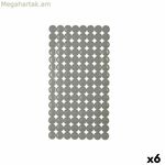 Սահքի դեմ պաշտպանող ցնցուղի գորգ Berilo մոխրագույն PVC 6 x 38 x 6 սմ 6 x 36 x 6 սմ 68 x 36 x 1 սմ (6 հատ)