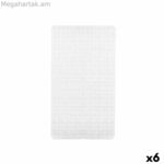 Սահքի դեմ պաշտպանող ցնցուղի գորգ Berilo սպիտակ PVC 6 x 38 x 6 սմ 67,7 x 38,5 x 0,7 սմ Շրջանակներ (6 հատ)