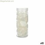 Դեկորատիվ քարեր՝ նվերների համար, սպիտակ 600 գ քվարց (12 հատ)