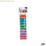 Պայուսակների հավաքածու Mascow կանաչ վարդագույն մանուշակագույն 9 x 30 x 2,5 սմ կենդանիների համար (12 հատ)