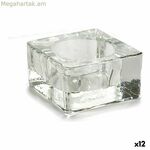 Մոմակալի նվերային դեկոր՝ թափանցիկ ապակի 6 x 3 x 6 սմ (12 հատ)