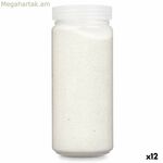 Դեկորատիվ ավազե նվերային դեկոր սպիտակ 700 գ 6,2 x 15,3 x 6,2 սմ 6,5 x 15,8 x 6,5 սմ (12 հատ)