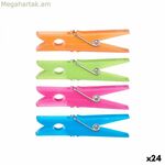 Հագուստի կեռիկներ բազմագույն պլաստիկ 7 x 1 սմ 1 x 7 x 7 սմ 10 x 20 x 3,5 սմ 10 x 22 x 3,5 սմ Հավաքածու 24 հատ (24 միավոր)