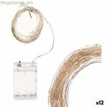 LED լամպերի պսակ՝ նվերների դեկոր, սպիտակ, տաք լույս, 10,4 մ, 16 x 10 x 6 սմ (12 հատ)