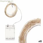 LED լամպերի պսակ՝ նվերների դեկոր, սպիտակ, տաք լույս, 15,4 մ, 16 x 10 x 6 սմ (12 հատ)