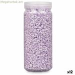 Դեկորատիվ քարեր՝ նվերների դեկոր՝ յասամանագույն 2 - 5 մմ 700 գ 6,5 x 15,5 x 6,5 սմ 6,2 x 15,3 x 6,2 սմ (12 հատ)