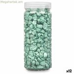 Դեկորատիվ քարեր՝ նվերների համար, կանաչ, 10 - 20 մմ, 700 գ, 6,2 x 15,3 x 6,2 սմ, 6,5 x 15,8 x 6,5 սմ (12 հատ)