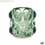 Մոմակալի նվերային դեկոր կանաչ բյուրեղյա 8,4 x 9 x 8,4 սմ միկրոգնդիկներ (12 հատ)