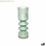 Ծաղկաման՝ նվերների դեկոր՝ կանաչ բյուրեղյա շերտերով, 8 x 23 x 8 սմ (8 հատ)