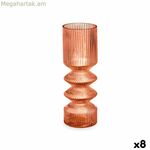 Ծաղկաման՝ նվերների դեկոր նարնջագույն սալիկով, բյուրեղապակյա շերտերով, 8 x 23 x 8 սմ (8 հատ)