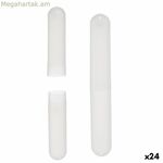 Ատամի խոզանակի պահոց Berilo թափանցիկ պոլիպրոպիլենից 20 x 2 x 3 սմ (24 հատ)