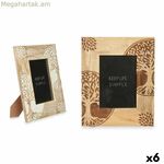 Լուսանկարի շրջանակ՝ նվերների դեկոր, սպիտակ, շագանակագույն, մանգոյի փայտից, Կյանքի ծառ (6 հատ)