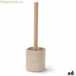 Զուգարանի խոզանակ Berilo սպիտակ բեժ փայտե պոլիռեզին 9,6 x 37 x 9,5 սմ (6 հատ)