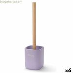 Զուգարանի խոզանակ Berilo սպիտակ կանաչ փայտե պոլիռեզին 9,6 x 37 x 9,5 սմ (6 հատ)