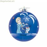 Սուրբ Ծննդյան խաղալիք «Սառցե հիշողություններ» 6 հատ կապույտ-սպիտակ պլաստիկ (Ø 8 սմ)