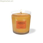 Հոտավետ մոմ կարմիր հաղարջի և սանդալու փայտի պիտակով 220 գ