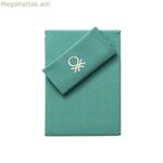 Վերմակի ծածկոցների հավաքածու Benetton TEVERE դեղին կապույտ 150 x 220 սմ 2 հատ