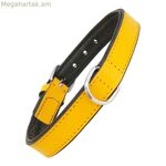 Շան վզնոց Գլորիա՝ դեղին գույնի (50 x 2,5 սմ)