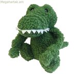 Փափուկ խաղալիք շների համար՝ Գլորիա վարդագույն կանաչ, պոլիեսթեր, պոլիպրոպիլեն, կոկորդիլոս