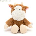 Փափուկ խաղալիք շների համար Գլորիա Բանջո շագանակագույն պոլիեսթեր պոլիպրոպիլենային կովի