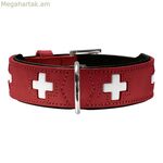 Շան վզնոց Hunter Swiss կարմիր/սև (35-39.5 սմ)