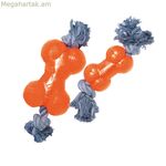 Շան ծամելու խաղալիք Գլորիա՝ նարնջագույն S-ոսկորով