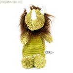 Փափուկ խաղալիք շների համար՝ Գլորիա կանաչ, օկրե, պոլիեսթեր, պոլիպրոպիլեն, հրեշ