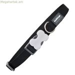 Շան վզնոց կարմիր Դինգո հարթ սև (1,5 x 24-36 սմ)