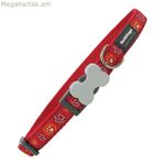 Շան վզնոց Կարմիր Դինգո Կենդանիների հետքեր (24-37 սմ) (1,5 x 24-36 սմ)