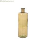 Ծաղկաման Home ESPRIT Դեղին պարան, կոփված ապակի 25 x 25 x 75 սմ