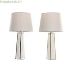 Սեղանի լամպ Home ESPRIT Կապույտ Սպիտակ Կանաչ 50 Վտ 220 Վ (2 հատ)